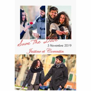 Save the date justine et Corentin