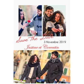 Save the date justine et Corentin