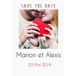 Save the date Marion et Alexi