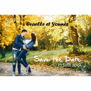 Save the date Evaelle et Youn&egrave;s