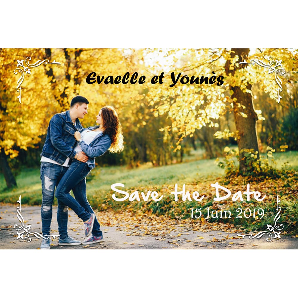 Save the date Evaelle et Younès