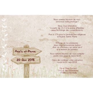 Faire part magnet Anaïs et Pierre