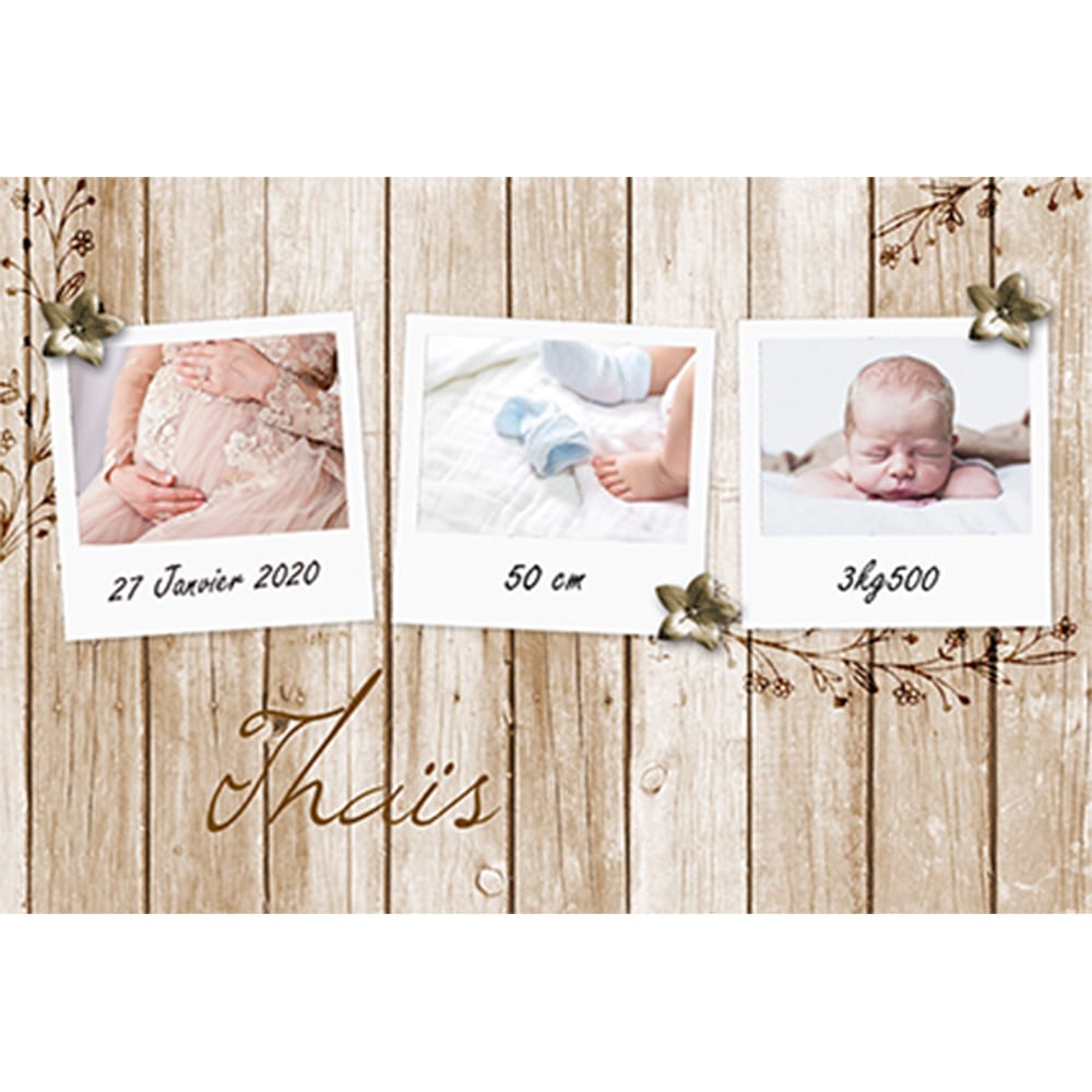 Faire-part magnet Thais