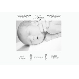 faire-part de naissance magnet Arya