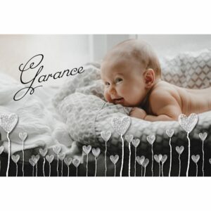 faire-part de naissance magnet Garance