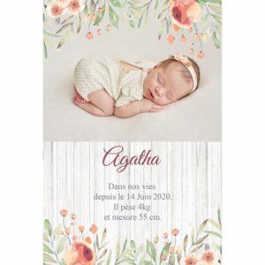 Faire-part magnet Agatha