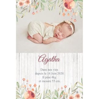 Faire-part magnet Agatha