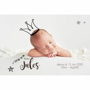 faire-part de naissance magnet Jules