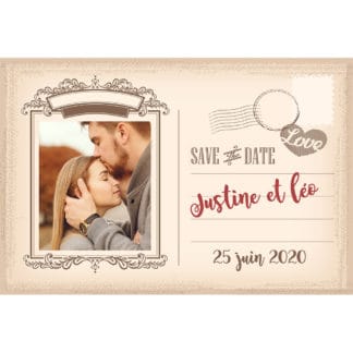 Save the date justine et Léo