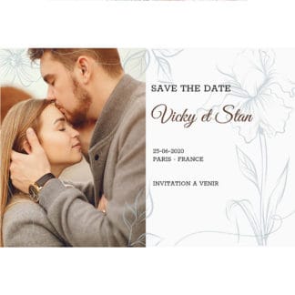 Save the date Vicky et Stan