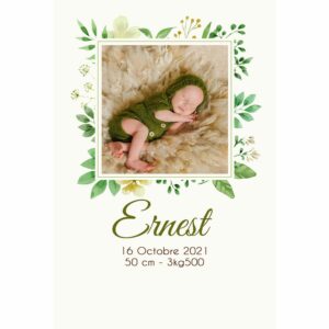 faire-part de naissance magnet Ernest