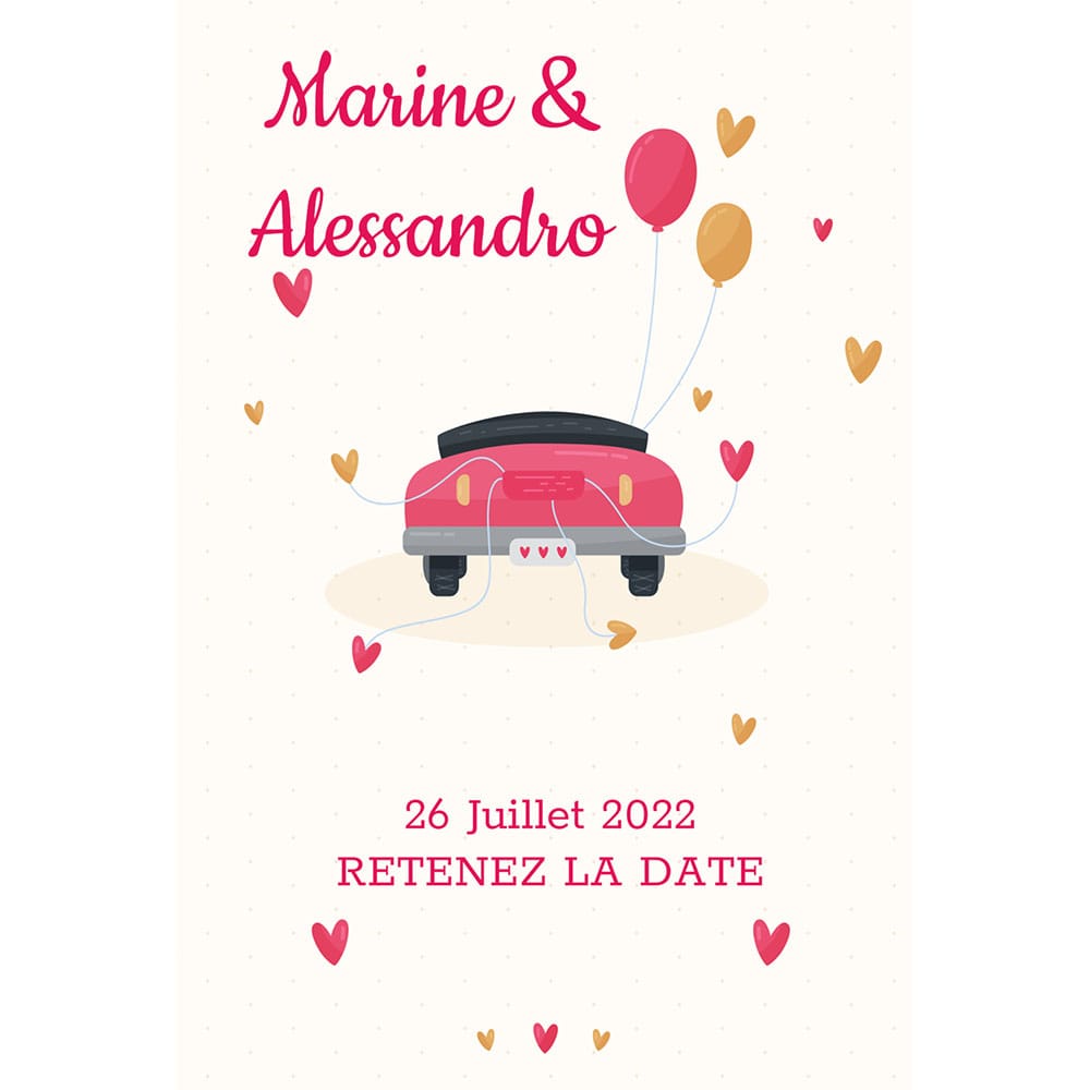 Save the date Marine et Alessandro