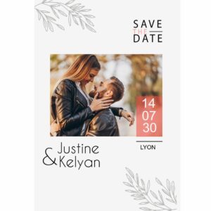 Save the date magnet - Instant pr&eacute;cieux