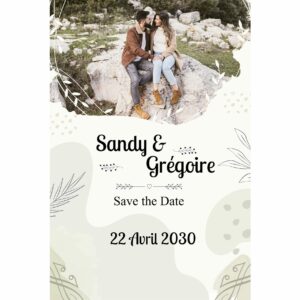 Save the date magnet - un jour unique