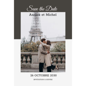 Save the date magnet - Nous deux &agrave; jamais