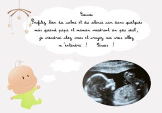 Annoncer votre grossesse avec un magnet