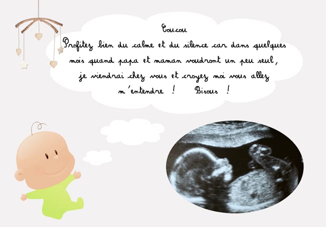 Annoncer votre grossesse avec un magnet